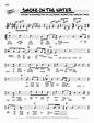 Deep Purple "Smoke On The Water (High Voice)" Sheet Music Notes, Chords ...