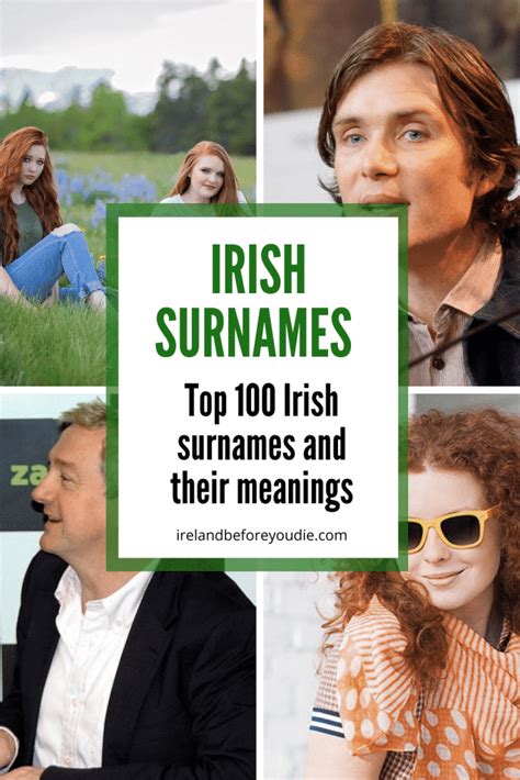 Top 100 Irish Surnames And Their Meanings Ranked
