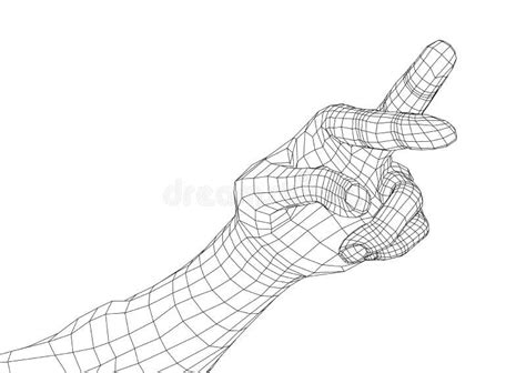 Fingers Crossed Vector Stock Vector Illustration Of People 222955133