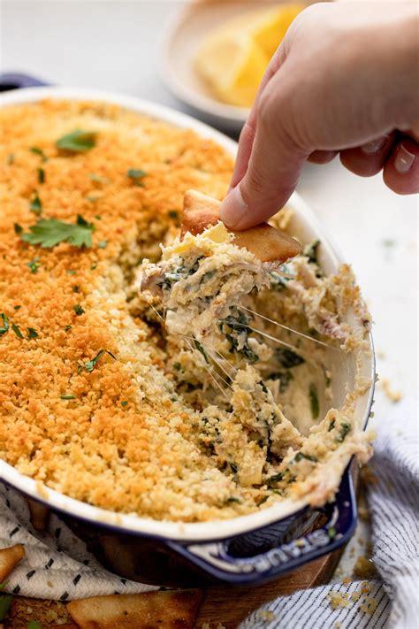 Hot Crab Spinach Artichoke Dip Fork In The Kitchen