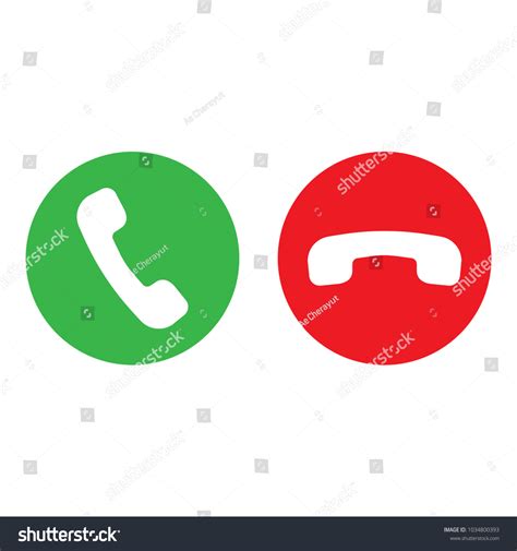 Phone Call Icon Set Green Call Stock Vector Royalty Free 1034800393