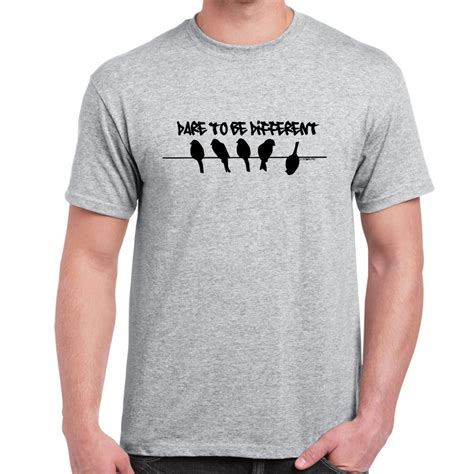 Mens Funny Sayings Slogans T Shirts Dare To Be Different Tshirt Ebay