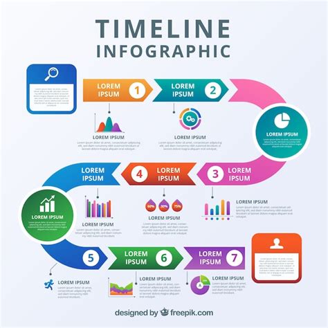 Free Infographic Timeline Template Svg Dxf Eps Png Download Free Icon