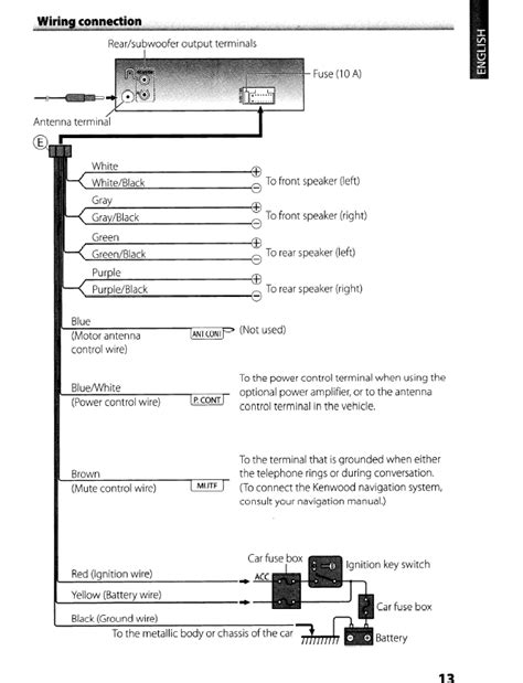 Dnx5120 car video system pdf manual download. Kenwood Dnx5140 Wiring Diagram
