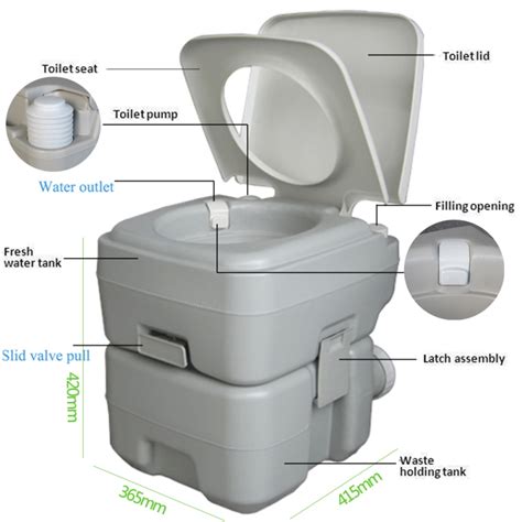 Ktaxon Upgraded 10l Garden Wash Sink And 20l Toilet Combo Removable