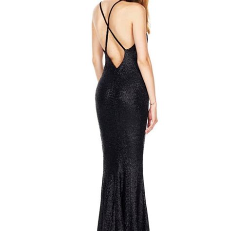 Hualong Sexy Strap Sleeveless Split Sequin Evening Dress Online Store