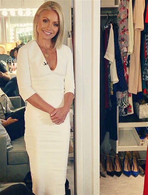 Kelly Ripa Bodycon Dress Fashion White Dress