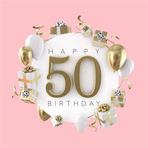 Happy 50th Birthday Stock Photos Royalty Free Happy 50th Birthday