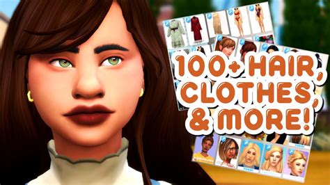 100 Hair And Clothing Cc Haul With Links 🔥 The Sims 4 Cc Showcase