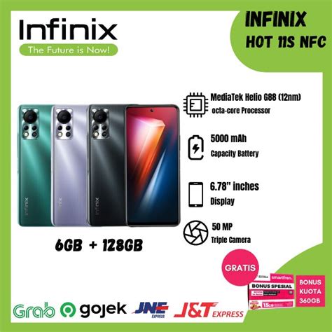 Jual Infinix Hot 11s Nfc X6812b Smartphone Ram 6gb Rom 128gb
