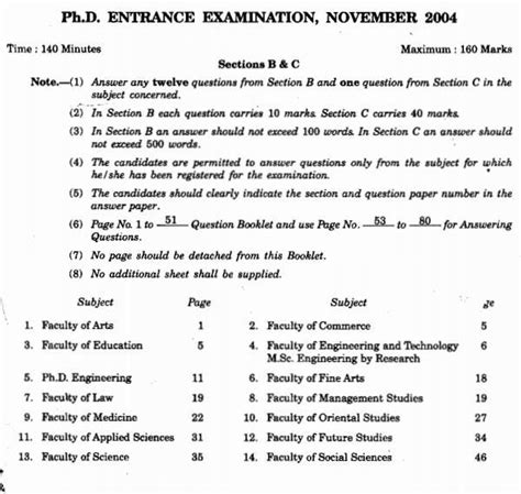 Phd Entrance Question Papers In Kerala University Eduvark Hot