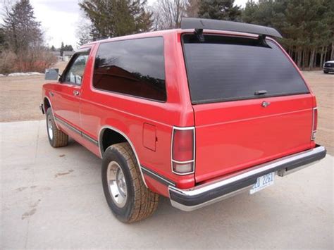 Buy Used 1985 Chevy S 10 Blazer In Lapeer Michigan United States For