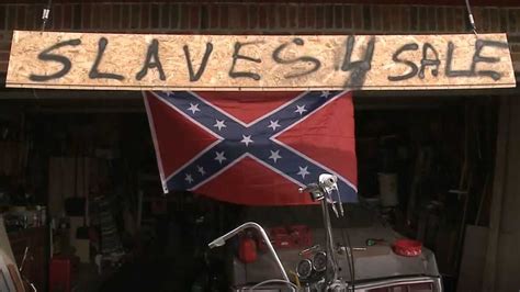 Man Says Hes Not Racist After Hanging Slaves 4 Sale Sign Outside Home