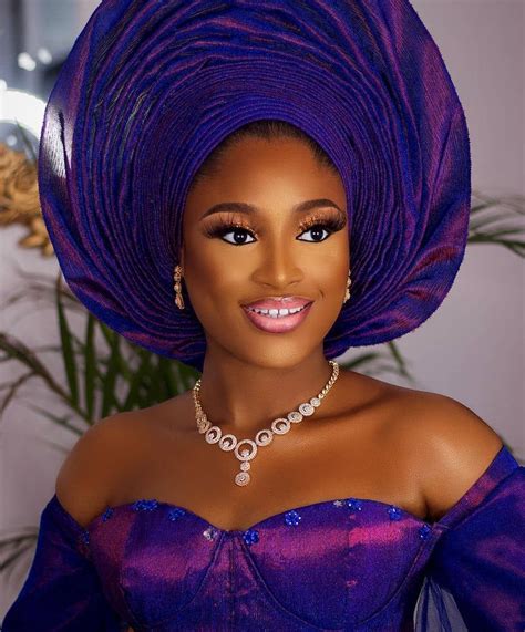 Igbo Bride Nigerian Wedding Makeup Nigerian Bride Nigerian Gele African Fashion Dresses