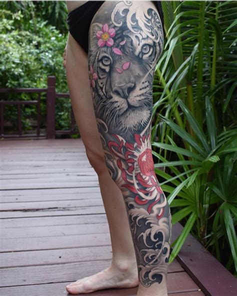 Beautiful Leg Sleeve Piece By Eviltwinsjohan Inkedmag