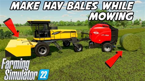 How To Cut Hay And Bale In One Pass On Console Farming Simulator 22