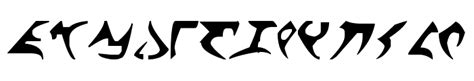 Klingon Font Free Font What Font Is