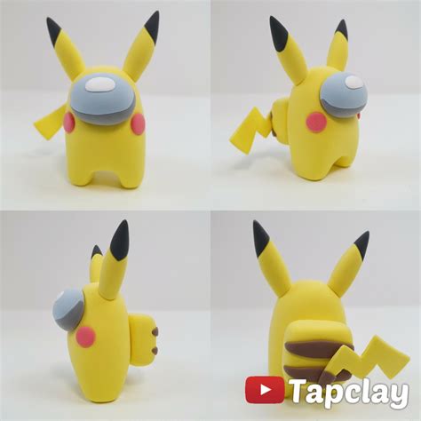 I Made Among Us And Pikachu Fusion Clayart Rpokemon