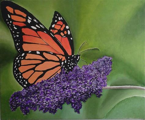 Monarch Butterfly Painting By John Lacroix Fine Art America