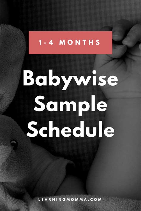 1 4 Month Baby Schedule Sleeping And Eating Routine Baby Sleep