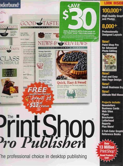 The Print Shop Pro Publisher 60 Software