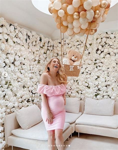 Stacey Solomon Shows Off Her Bump In Pink Off The Shoulder Dress As She Enjoys Trends Now