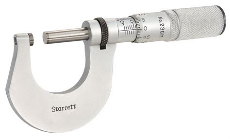 Starrett Mechanical Outside Micrometer Range 0 Mm To 25 Mm Mechanical