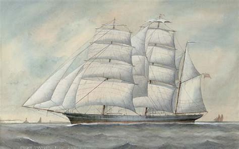 Filethe Clipper Ship Cairngorm Under Full Sail English