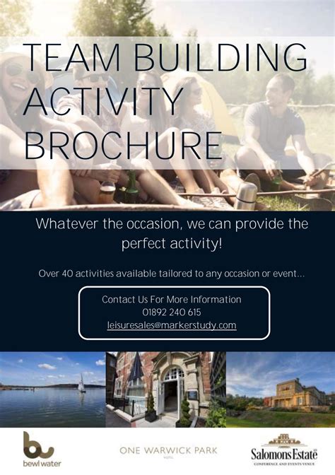 Bewl Water Team Building Activity Brochure By Markerstudy9 Issuu