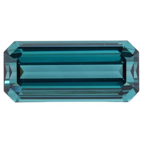 Blue Green Tourmaline Gem 964 Carat Unset Emerald Cut Loose Gemstone