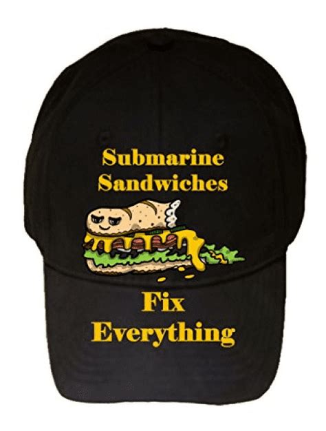 Submarine Sandwiches Fix Everything Food Humor Cartoon 100 Cotton