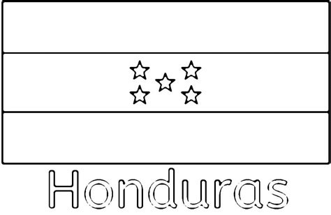 Dibujos De Bandera Nacional De Honduras Para Colorear Para Colorear Sexiz Pix
