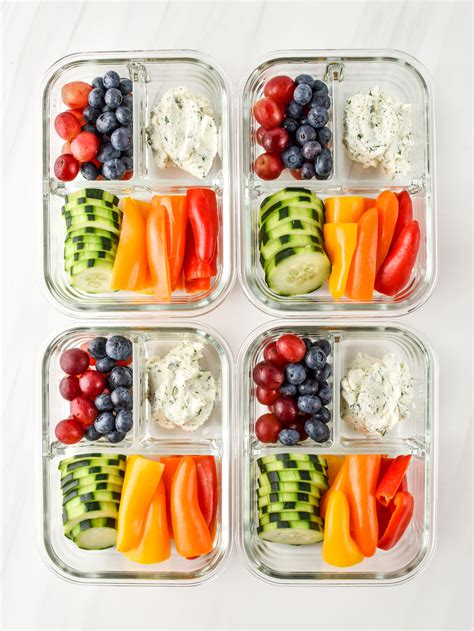 Herbed Goat Cheese Rainbow Snack Boxes Project Meal Plan