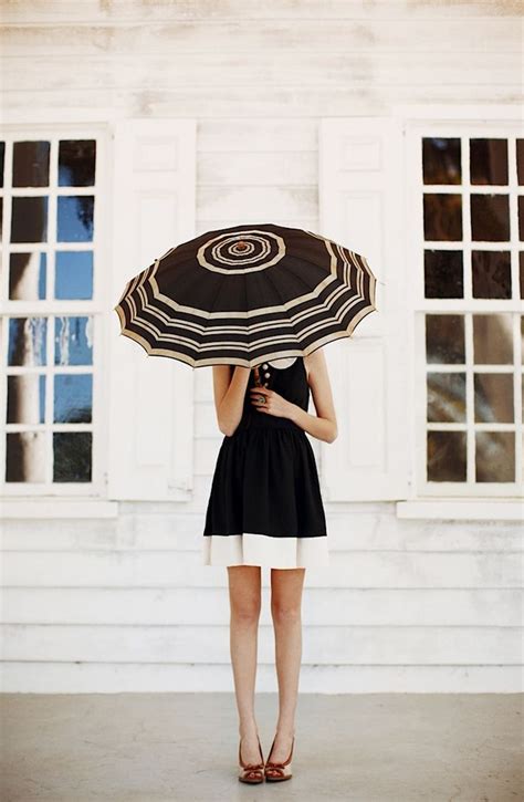 umbrella fashion style little black dress