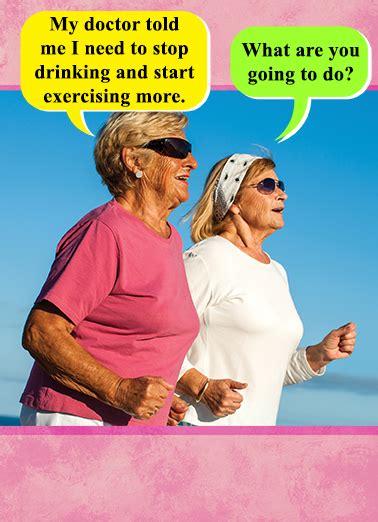Happy birthday wishes, messages, and quotes to wish someone special a brilliant birthday and let them know you're thinking of them! Funny Birthday Card - "Two Women Jogging" from CardFool.com