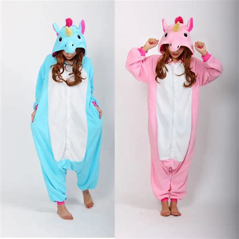 Free Shipping Adult Unicorn Pajamas Pajama Cosplay Unicorn Onesie