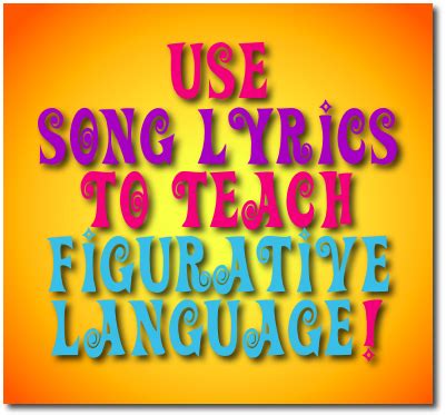 I put together this video for my class of seventh graders. Mrs. Orman's Classroom: Use Popular Music to Teach Poetic Devices & Figurative Language