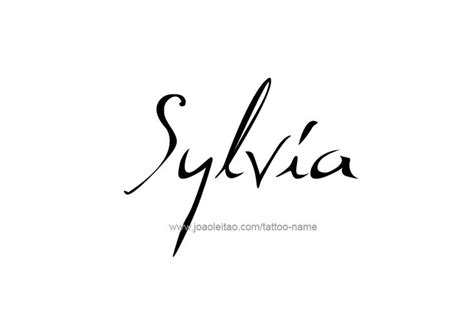 Sylvia Name Tattoo Designs Name Tattoos Name Tattoo