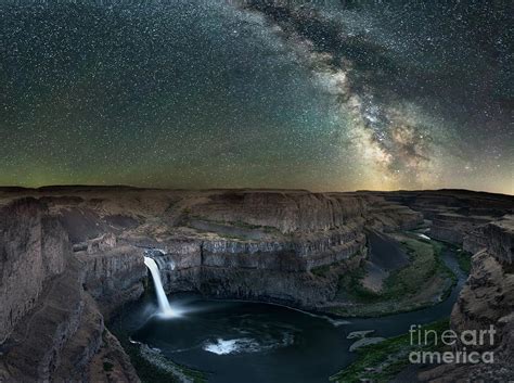 Milky Way Over Palouse Falls Photograph By Nick Martinson Fine Art