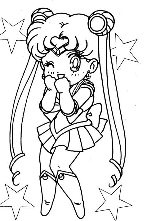 Sailor Moon Kid Coloring Pages Coloring Pages