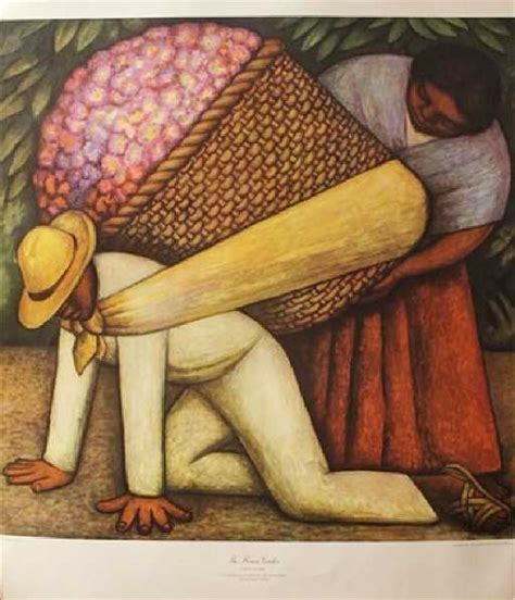 The Flower Vendor Diego Rivera Lithograph