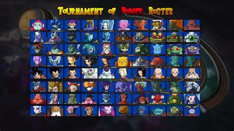 The film premiered in japan on september 21, 2008, at the jump super anime tour in honor of. Dragon Ball Super: Tournament of Power Roster by Zyphyris on DeviantArt