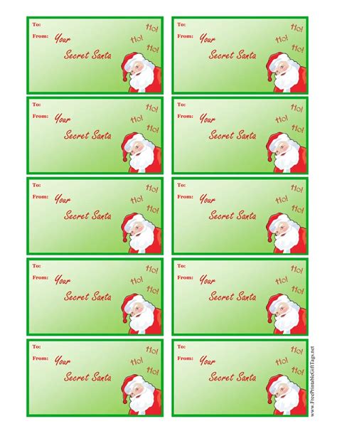 Secret Santa Gift Tags Free Printable Elfster Makes It Easier For Him With These Merry And