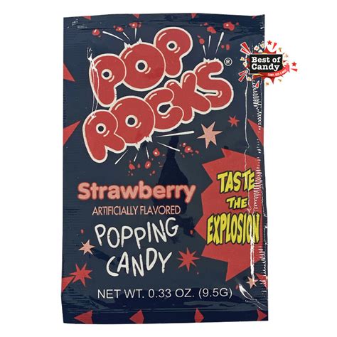 Pop Rocks Strawberry Crackling Candy 95g