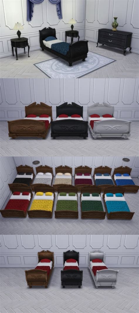 Спальня Colonial Bedroom By Thejim07 Мебель для Sims 4 Каталог