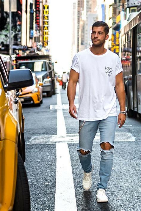How To Wear Ripped Jeans Mens Fashion Denim Ripped Jeans Men Mens
