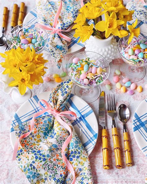 A Simple Easter Tablescape Domestikatedlife Holiday Fun Holiday