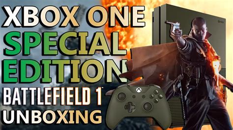 Xbox One S Battlefield 1 Special Edition Unboxing Youtube