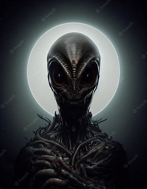 Creepy Ancient Reptilian Alien Scifi Horror Movie Character 3d Concept