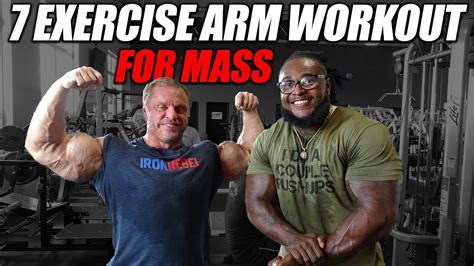 7 Exercise Arm Workout For Mass Youtube